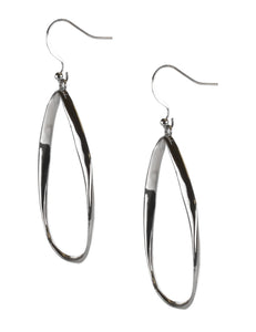 Casted Teardrop Earring on Fish Hook