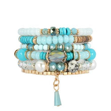 Load image into Gallery viewer, Turquoise Multi-stone Beads Bracelet
